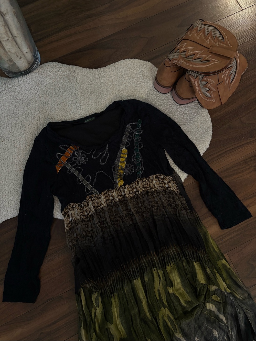 🌾VINTAGE WEARABLE ART DRESS - Picture 2 of 5